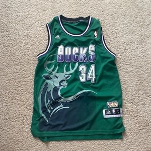 Ray Allen Hardwood Classic Green Milwaukee Bucks Mens Large Jersey